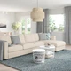 4-місний диван із кушеткою IKEA VIMLE ВІМЛЕ, ГУННАРЕД бежевий, 893.994.83 - зображення 4