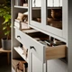 Тумба під телевізор IKEA IDANÄS ІДАНЕС, скло, білий, 325x40x211 см, 194.373.32 - изображение 9