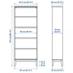 Тумба під телевізор IKEA IDANÄS ІДАНЕС, скло, білий, 325x40x211 см, 194.373.32 - изображение 15