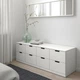 Тумба із шухлядами IKEA NORDLI НОРДЛІ, 8 шухляд, білий, 160х54 см, 592.395.04 - зображення 2
