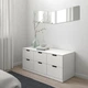 Тумба із шухлядами IKEA NORDLI НОРДЛІ, 6 шухлядок, білий, 120х54 см, 292.394.97 - изображение 4
