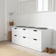 Тумба із шухлядами IKEA NORDLI НОРДЛІ, 6 шухлядок, білий, 120х54 см, 292.394.97 - изображение 8