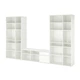 Комбінація полиць IKEA TV VIHALS, білий, 337х37х200 см, 594.406.10 - изображение 2