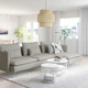 4-місний диван IKEA SÖDERHAMN, з кушеткою, Viarp бежевий, коричневий, 995.344.28 - зображення 3