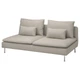 3-місна секція IKEA SÖDERHAMN, Fridtuna світло-бежевий, 994.496.42 - зображення 2
