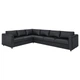 Угловий диван IKEA VIMLE ВІМЛЕ, 5-місний, ГРАНН, Бомстад чорний, 693.067.48 - зображення 2