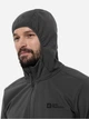Куртка демисезонная с капюшоном мужская Jack Wolfskin Bornberg Hoody M 1307471-6945 L Серая (4064886007399) - изображение 5