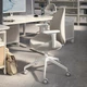 Офісний стілець з підлокітником IKEA HATTEFJÄLL ХАТТЕФЙЕЛЛЬ, ГУННАРЕД бежевий, білий, 605.389.55 - изображение 6