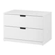 Тумба із шухлядами IKEA NORDLI НОРДЛІ, 2 шухляди, білий, 80х54 см, 992.394.94 - изображение 2