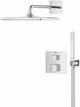 Душевой гарнитур скрытого монтажа с термостатом GROHE Grohtherm Cube Rainshower Mono 310 Cube 34868000 - изображение 4