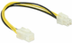 Кабель Delock Power 8-Pin EPS 2 x 4-Pin Molex 0.15 м Black (4043619834105) - зображення 1