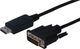 Adapter Digitus DisplayPort 1.2 - DVI-D M/M 0.3 m Black (AK-340301-030-S) - obraz 1