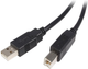 Kabel Lanberg USB Type-A - USB Type-B M/M 0.5 m Black (CA-USBA-10CC-0005-BK) - obraz 1