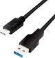 Kabel Logilink USB 3.2 Gen1x1 USB Type-A - USB Type-C 1 m Black (4052792055177) - obraz 1