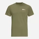 Футболка хлопковая мужская Jack Wolfskin Essential T M 1808382-4511 XXL Хаки (4064886030007) - изображение 3