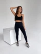 Спортивные женские леггинсы EASY с эффектом Push Up для фитнеса и йоги Бесшовные Однотонные L Черные (XA01LL) - изображение 3