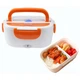 Термо-бокс Electric Lunch Box проводной от сети 220В для разогрева Бело-Оранжевый (10568) - изображение 3