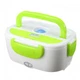 Термо-бокс проводной Electric Lunch Box от сети 220В для разогрева Бело-Салатовый (10569) - изображение 4