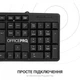 Клавиатура OfficePro SK166 USB Black (SK166) - изображение 7