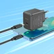 Адаптер мережевий HOCO CS13A Type-C to Type-C cable 20W 3A Black - зображення 4