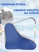 Сумка-чехол для роликов/ботинок для лыж/коньков/обуви Сине-серая на 30 л (спортивная, детская сумка для хранения и транспортировки) - изображение 2