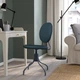 Обертовий стілець IKEA BJÖRKBERGET, Ідекулла блакитний, 604.817.94 - изображение 15