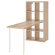 Письмовий стіл IKEA KALLAX / LAGKAPTEN, білий, під білений дуб, 77х159х147 см, 594.816.67 - изображение 3