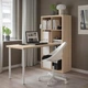 Письмовий стіл IKEA KALLAX / LAGKAPTEN, білий, під білений дуб, 77х159х147 см, 594.816.67 - изображение 5