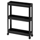 Тележка IKEA ВЕСКЕН, черный, 54x18x71 см, 604.712.24 - изображение 5