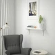 Полиця навісна IKEA BERGSHULT БЕРГСХУЛЬТ / RAMSHULT РАМСХУЛЬТ, білий, 80х20 см, 792.905.96 - изображение 8