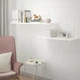 Комбінація навісних полиць IKEA BERGSHULT БЕРГСХУЛЬТ / PERSHULT ПЕРСХУЛЬТ, білий, білий, 120х30 см, 392.911.83 - изображение 1