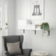 Полиця IKEA TRANHULT/KROKSHULT навісна 120x30 осика/біла морилка 593.363.26 - зображення 2