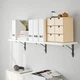 Полиця IKEA TRANHULT/KROKSHULT навісна 120x30 осика/біла морилка 593.363.26 - зображення 6