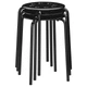 Табурет IKEA МАРІУС, чорний, 45 см, 101.356.59 - зображення 10