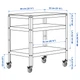 Візок IKEA BROR, чорний, соснова фанера, 85х55 см, 603.338.50 - изображение 13