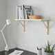 Полиця навісна IKEA BURHULT / SANDSHULT, білий, осика, 59 х 20 см, 093.259.81 - изображение 6