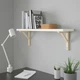 Полиця навісна IKEA BERGSHULT / SANDSHULT, білий, осика, 80х20 см, 293.260.41 - изображение 6