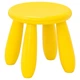 Табурет дитячий IKEA МАММУТ, нутрощі, поза, жовтий, 203.823.24 - зображення 4