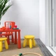 Табурет дитячий IKEA МАММУТ, нутрощі, поза, жовтий, 203.823.24 - зображення 10