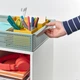 Візок IKEA ÖVNING, білий, сіро-зелений, 54x33см, 005.170.03 - зображення 14