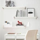 Комбінація навісних полиць IKEA BERGSHULT / GRANHULT, білий, нікельований, 80х20 см, 792.910.82 - изображение 9