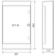 Корпус щита розподільний зовнішній IP40 ETI DIDO-E ECT 36PO 1101009 біла дверцята - зображення 2