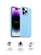 Силіконовий чохол для Apple iPhone 14 Pro, ICON2 Case, Блакитний, протиударний, панель, захист всього корпусу, матова поверхня Soft Touch, виступає над дисплеєм, сумісний із захисними склом і плівками, з мікрофіброю, ArmorStandart (ARM68464) - зображення 3