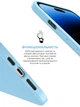 Силіконовий чохол для Apple iPhone 14 Pro, ICON2 Case, Блакитний, протиударний, панель, захист всього корпусу, матова поверхня Soft Touch, виступає над дисплеєм, сумісний із захисними склом і плівками, з мікрофіброю, ArmorStandart (ARM68464) - зображення 4