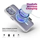 Чохол Samsung Galaxy S24 Ultra 5G (SM-S928), Unit MagSafe, Білий, прозорий, магсейф, протиударний, магнітний, панель-накладка з підтримкою MagSafe, з підтримкою бездротової зарядки, TPU+PC, захист всього корпусу, ударостійкий - зображення 3