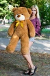 М'яка іграшка Плюшевий ведмедик My Best Friend Рафаель 120 см Коричневий - зображення 1