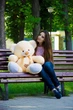 Мягкая игрушка Плюшевый мишка My Best Friend Томми 100 см Персиковый - изображение 2