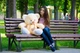 Мягкая игрушка Плюшевый мишка My Best Friend Томми 100 см Персиковый - изображение 7