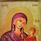 Икона "Святая Анна с Богородицей" на дереве 11х9 см - изображение 4