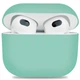 Силиконовый чехол для наушников Apple AirPods 3, Ultrathin Silicone Case, зеленый, защитный кейс, ультратонкий и легкий, защита от царапин и пыли, мягкий силикон, ArmorStandart (ARM60286) - изображение 1